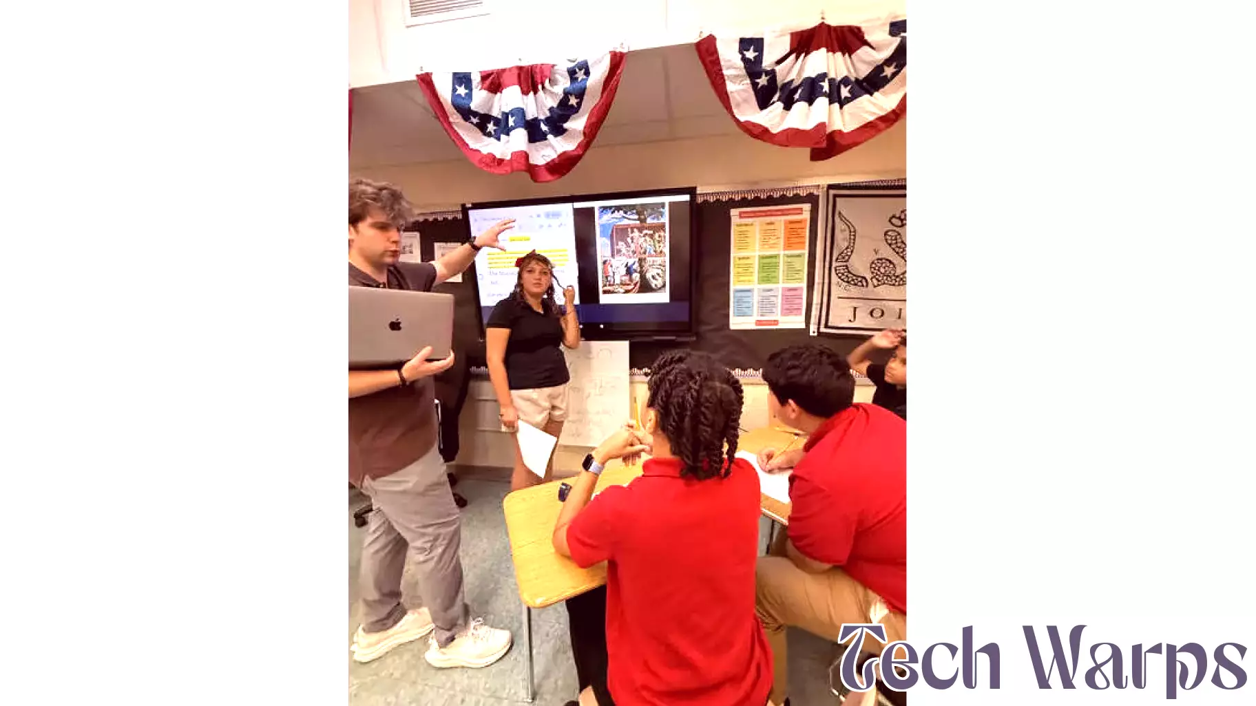 Eighth-Grade Students at Rahway Academy Embrace Technology for U.S. History Learning