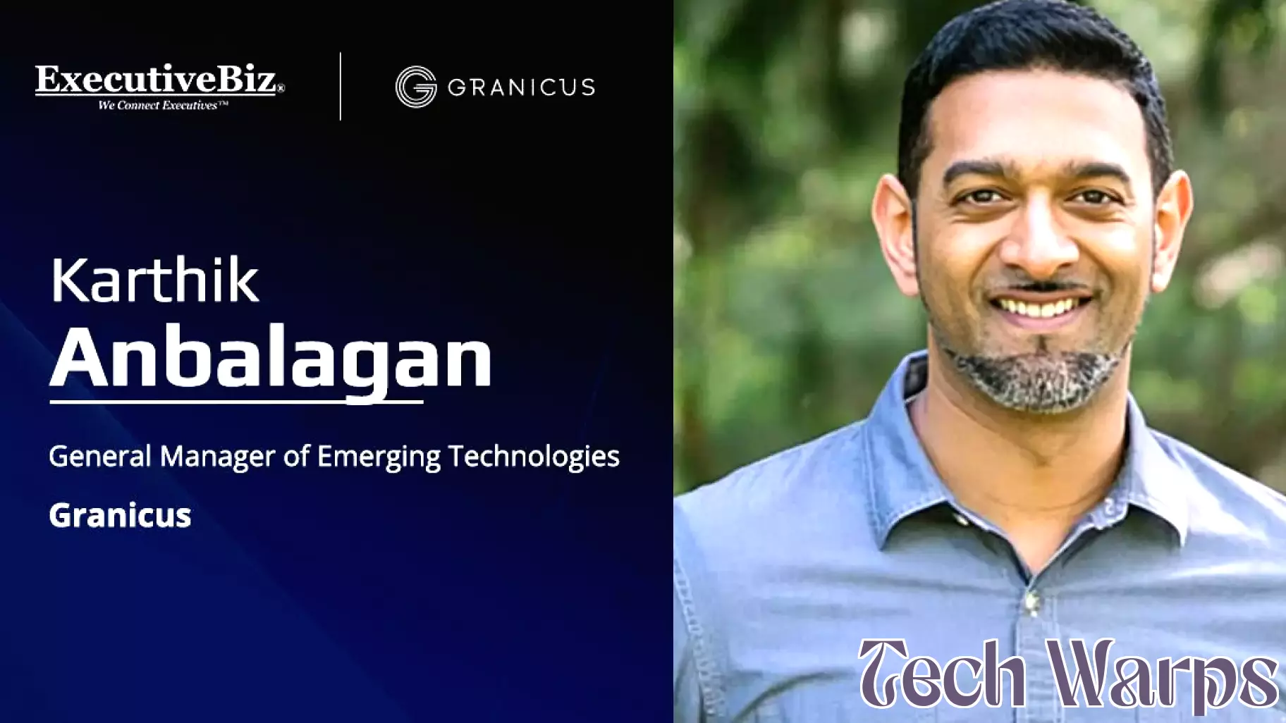 Karthik Anbalagan Appointed as General Manager of Emerging Technologies