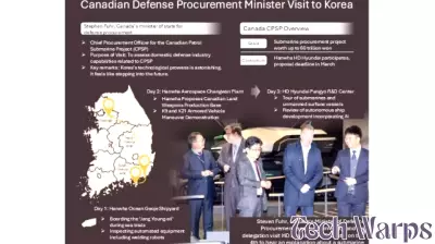 Canadian defense procurement minister tours Korean firms, praises technology